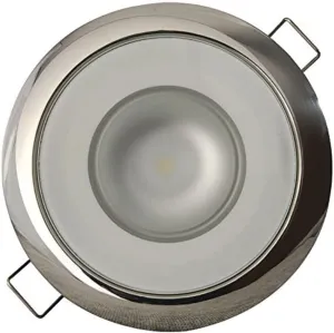 Lumitec Mirage LED Flush Mount Ceiling Down Light - White - Warm White - IP67 Rated, Slim Profile, Ideal for Indoor/Outdoor, 113129, 300 Lumens
