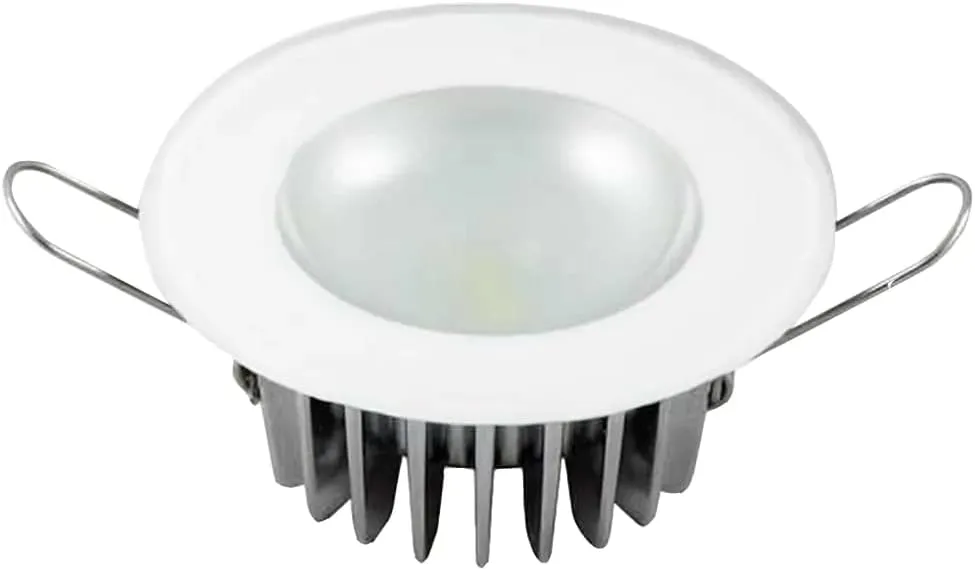 Lumitec Mirage LED Flush Mount Ceiling Down Light - White - Warm White - IP67 Rated, Slim Profile, Ideal for Indoor/Outdoor, 113129, 300 Lumens
