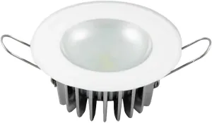Lumitec Mirage LED Flush Mount Ceiling Down Light - White - Warm White - IP67 Rated, Slim Profile, Ideal for Indoor/Outdoor, 113129, 300 Lumens