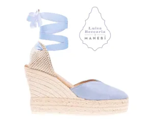 Manebí Low-price guarantee Beccaria - Wedge x Azure Sandals Adjustable - Luisa