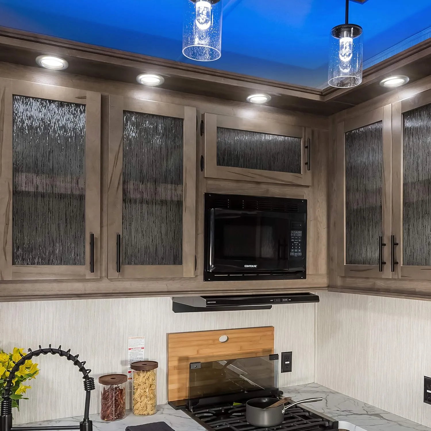 Manufacturers' Select Eminence LED RV Boat Recessed Ceiling Light by ITC (Nickel, 6 Pack)