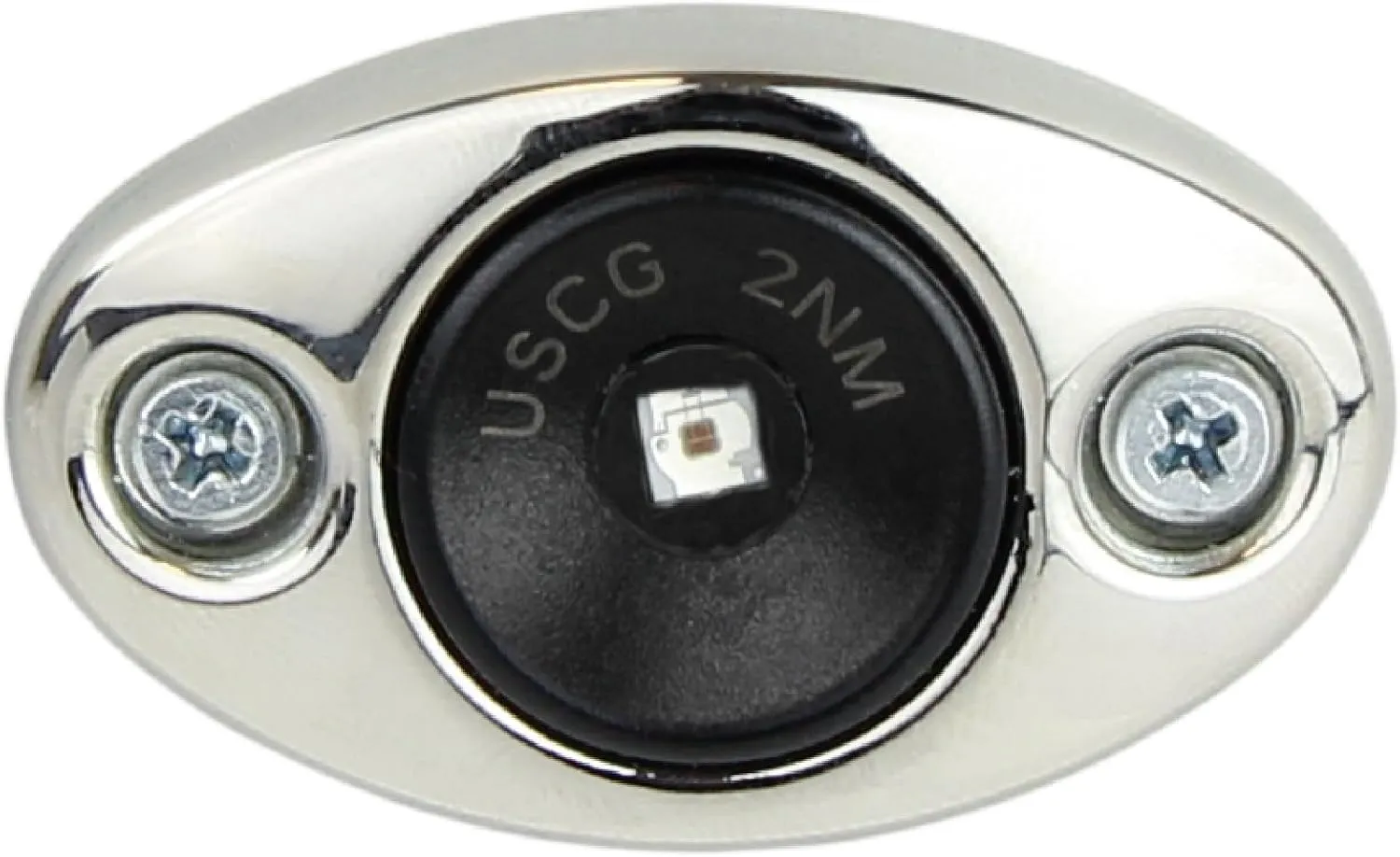 Manufacturers' Select ITC Modular Marine LED Boat Navigation Lights w/Stainless Steel Bezel (Green - Starboard Side)