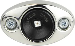 Manufacturers' Select ITC Modular Marine LED Boat Navigation Lights w/Stainless Steel Bezel (Green - Starboard Side)
