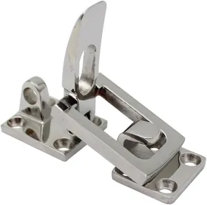 Marine Grade Heavy Dudy Stainless Steel Lockable Latch Marine Boat Door Lock Latch Anti-Rattle Fastener Clamp Fit For Most Boats, Marine