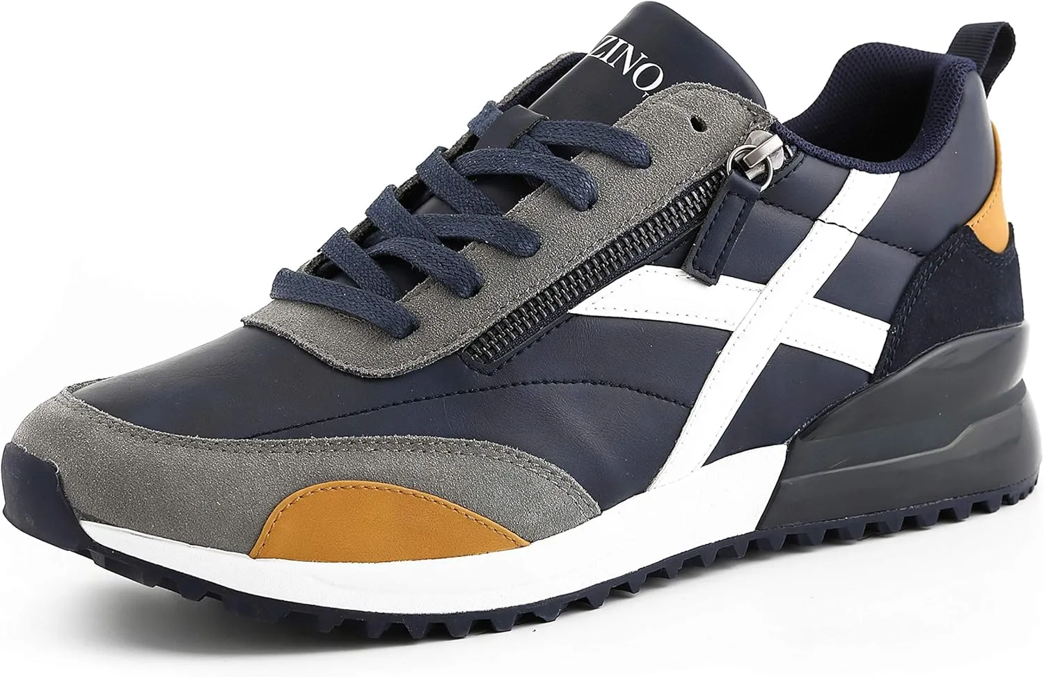 Mazino Mens Low Top Sneakers - Casual Sneaker for Men - Mens Lace-Up Tennis Shoes