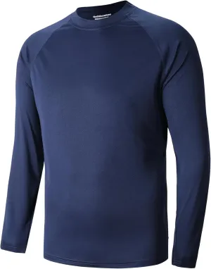 Men's Athletic Running Shirt Long Sleeve Quick Dry UPF 50  Sun Protection Hiking Fishing T-Shirts for Men