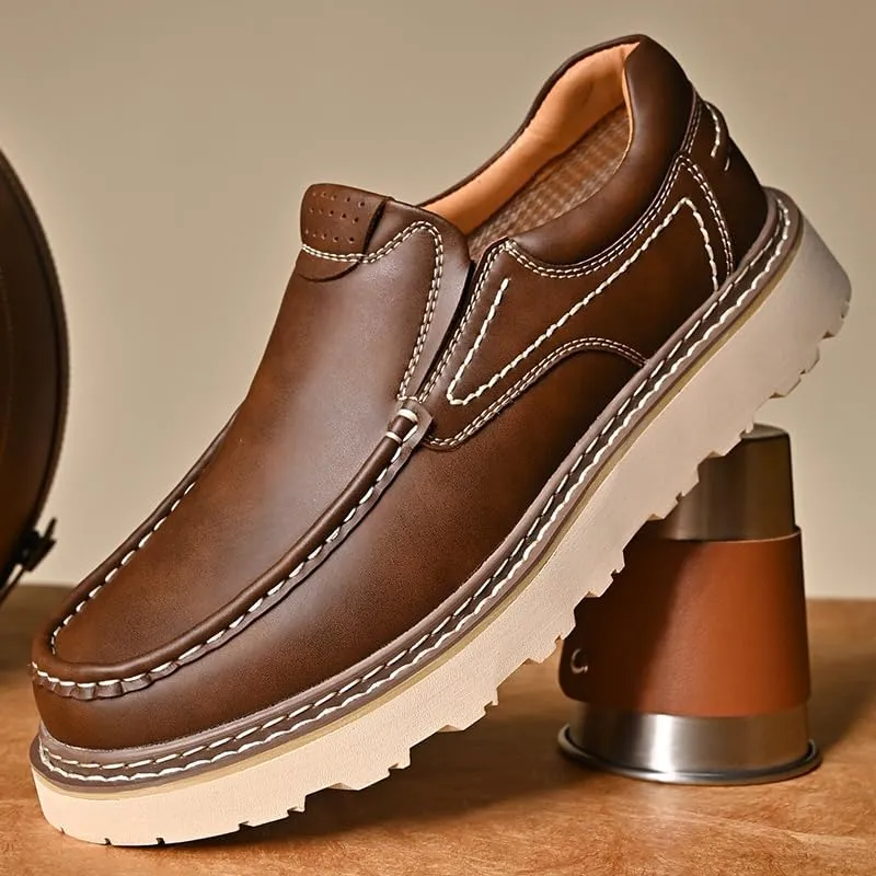 Mens Leather Shoes Dress Men's Oxfords for Men Loafers Chelsea Boots Casual Oxford Formal Man Shoe Boat Work Black Brown Size