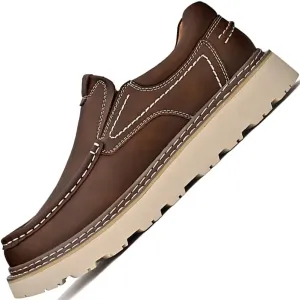 Mens Leather Shoes Dress Men's Oxfords for Men Loafers Chelsea Boots Casual Oxford Formal Man Shoe Boat Work Black Brown Size