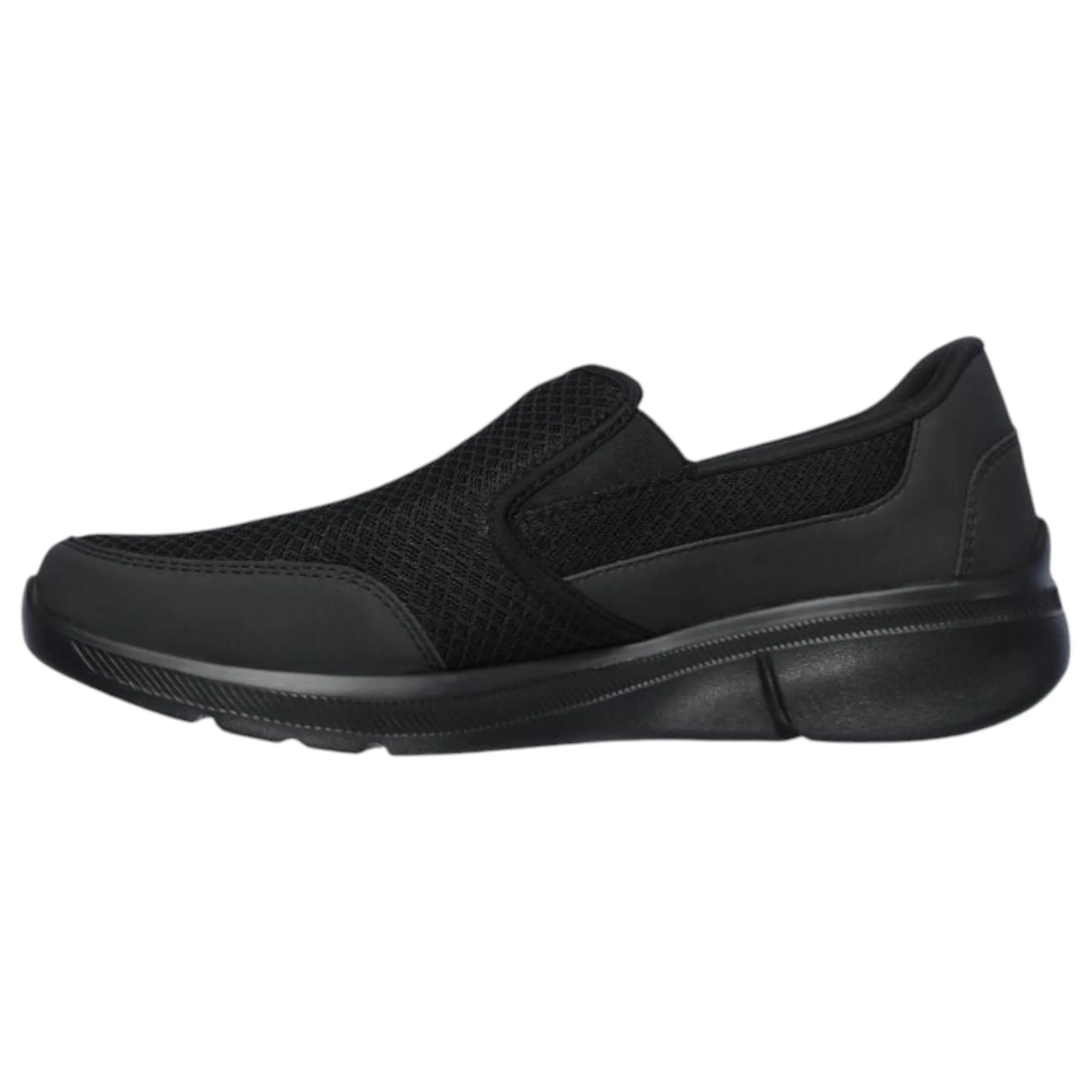 Mens Skechers Equalizer 3.0 - Bluegate Black/Black Slip On Sneaker Shoes