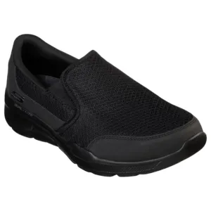 Mens Skechers Equalizer 3.0 - Bluegate Black/Black Slip On Sneaker Shoes