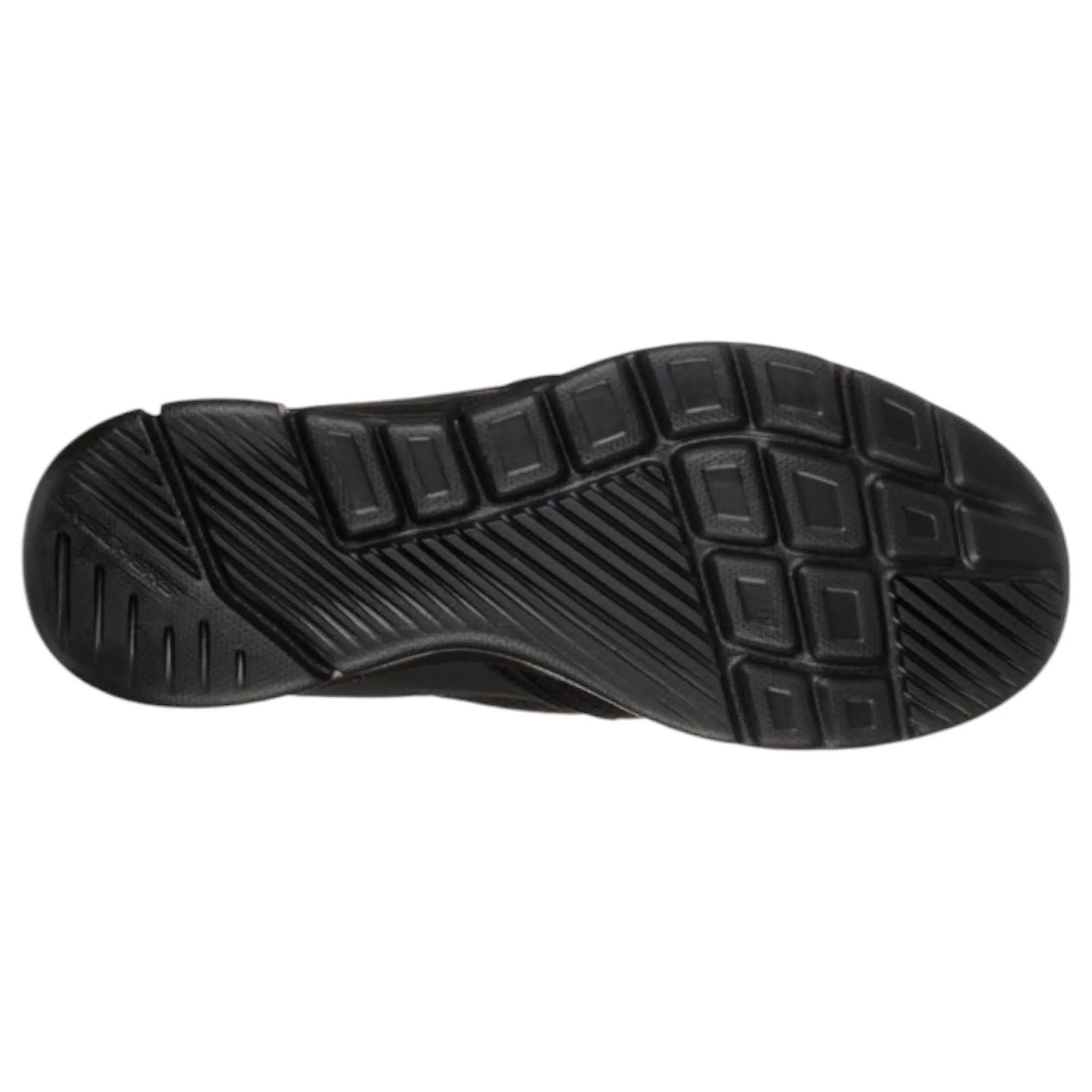 Mens Skechers Equalizer 3.0 - Bluegate Black/Black Slip On Sneaker Shoes