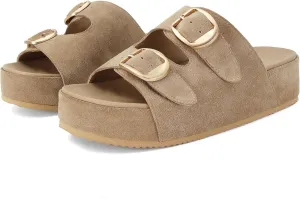 MICIFA Platform Sandals for Women Espadrille Wedges Summer Beach Sandals Comfortable Cute Woven Straw Crochet Sandals Shoes Casual Adjustable Double Buckle Strap Sandals