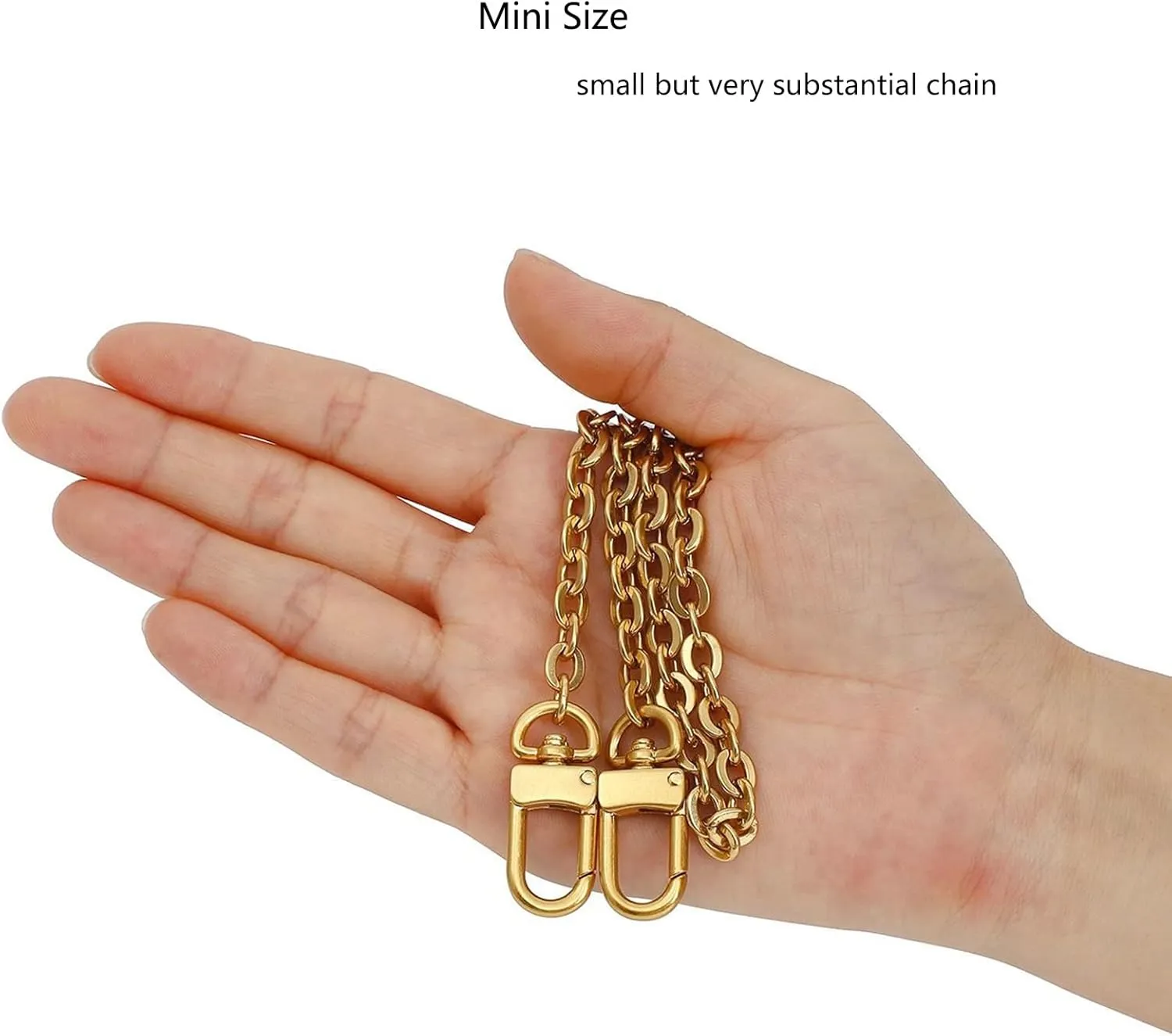 Mini Copper Purse Chain Shoulder Crossbody Strap Bag Accessories Charm Decoration