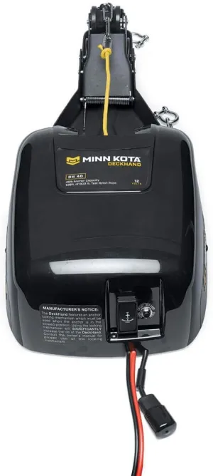 Minn Kota DH 40 Deckhand Electric Anchor Winch for Boat- Powerful 40 lb Anchor Capacity - Hassle-Free Boat Anchoring -1810140
