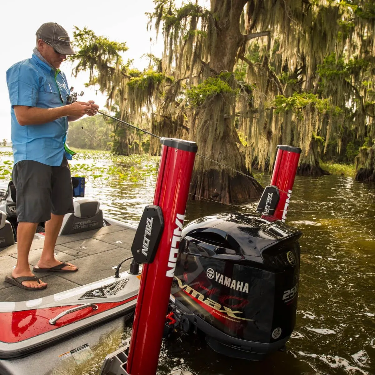Minn Kota Talon Shallow Water Anchor, Red/Black, 10-Feet