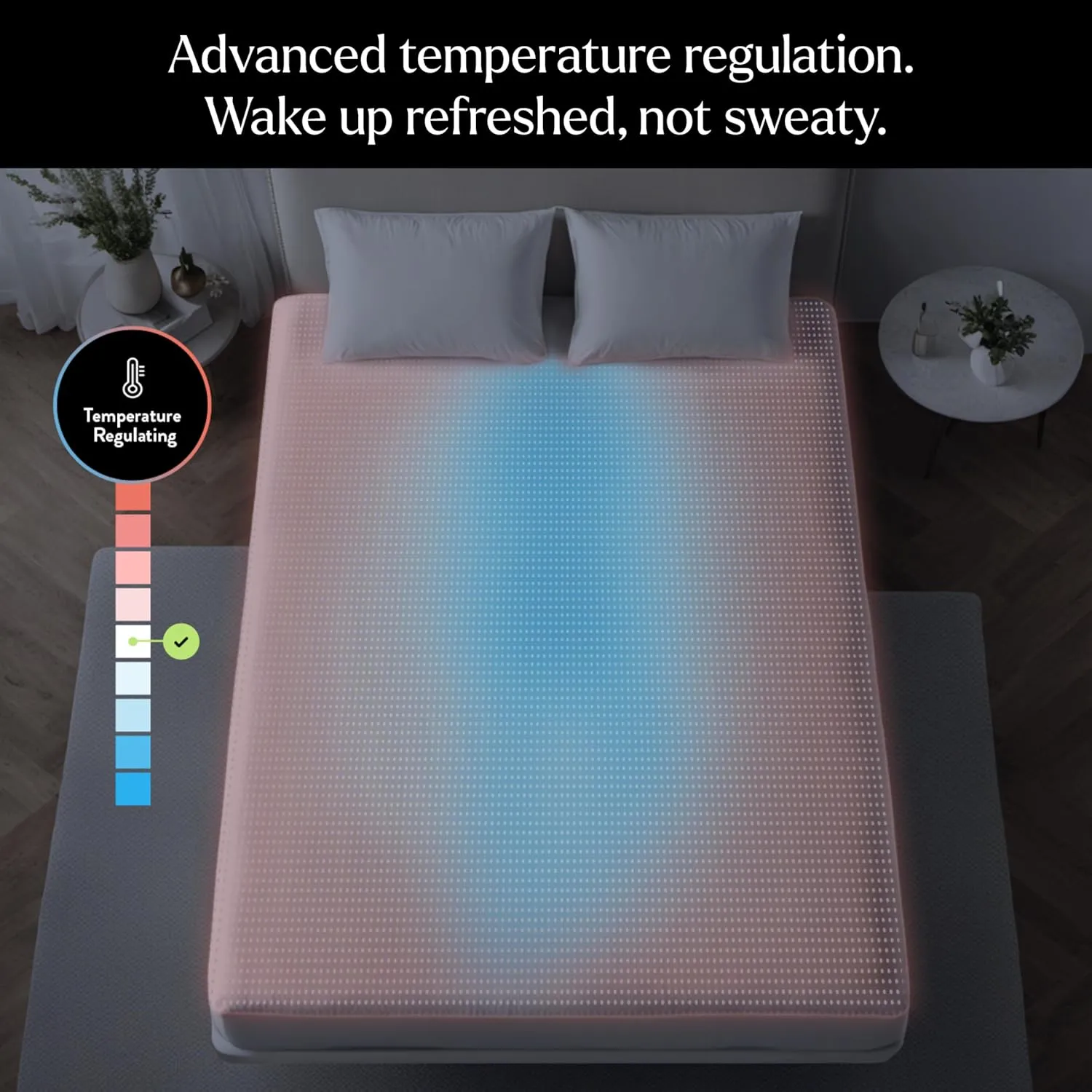 Miracle Made Luxe Cooling Bed Sheets – Slate Blue Sheets – 4-Piece Silver Infused Set – 300 Thread Count – Thermoregulating Clean & Cool Fabric