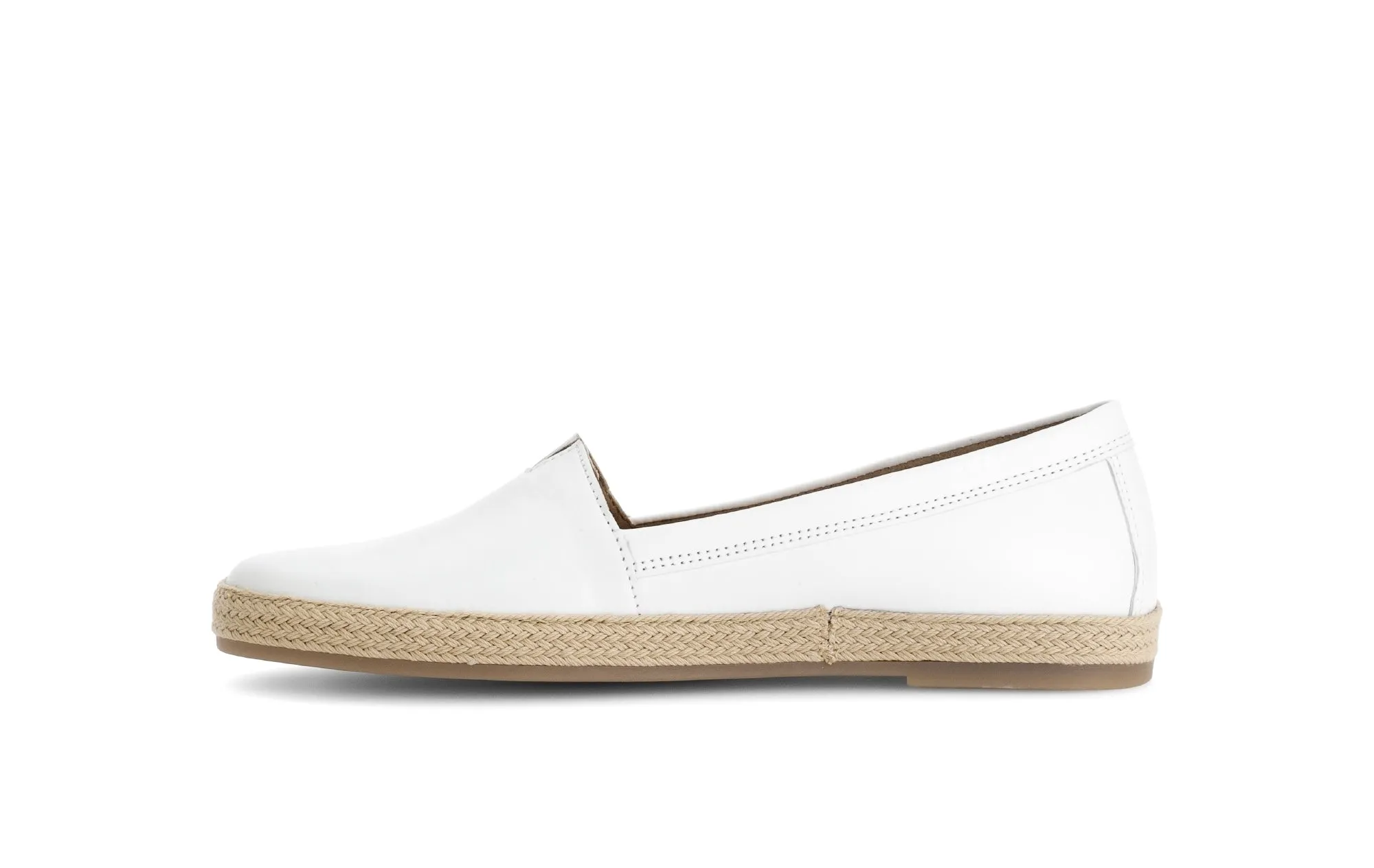 Mocassins blancs en cuir lisse