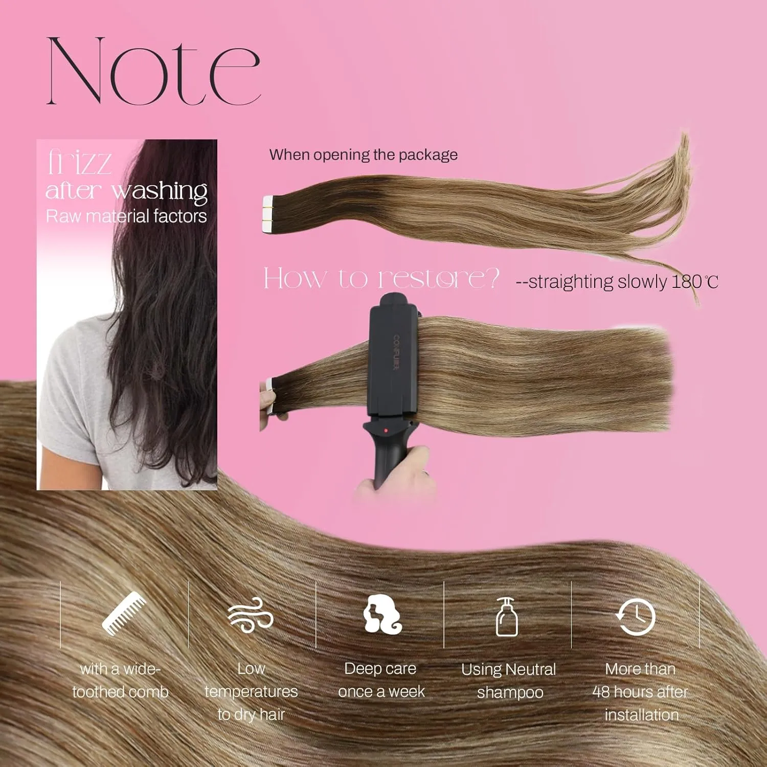 Moresoo Ombre Tape in Extensions Real Hair Blonde Hair Extensions Tape in Balayage Dark Brown to Medium Brown Mix with Blonde Tape in Hair Extensions Human Hair 20 Inch #4/6/613 20pcs 50g