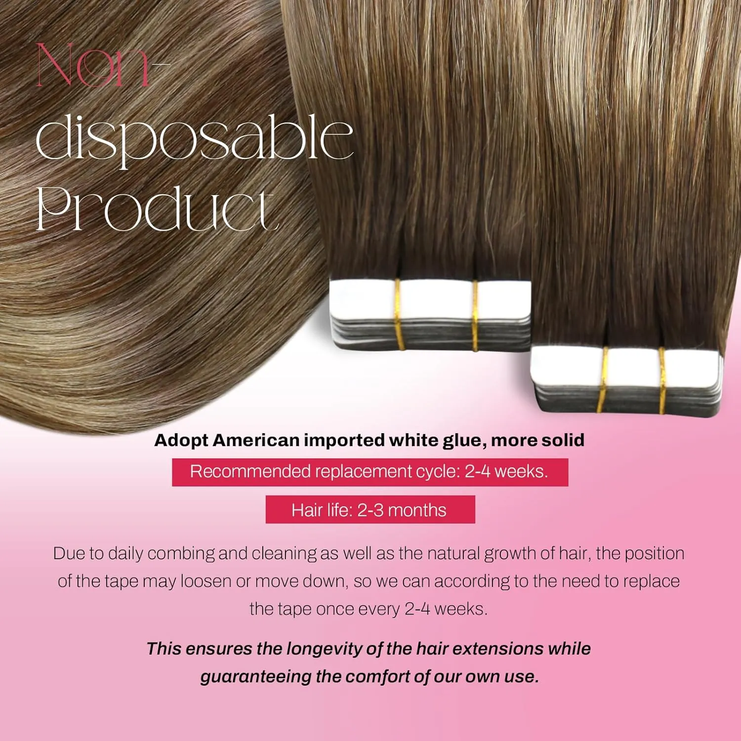 Moresoo Ombre Tape in Extensions Real Hair Blonde Hair Extensions Tape in Balayage Dark Brown to Medium Brown Mix with Blonde Tape in Hair Extensions Human Hair 20 Inch #4/6/613 20pcs 50g