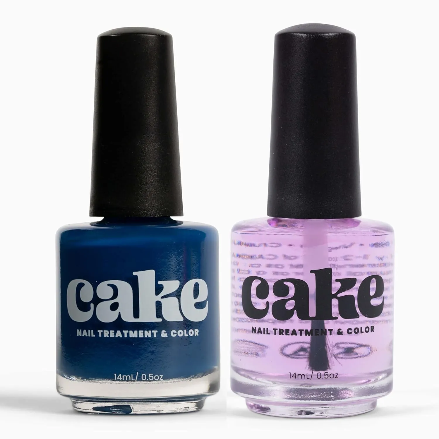 Nail Strengthener & Nail Polish Duo, Power Boost Nail Repair for Damaged Nails, Nail Hardener & Growth, Non Toxic, Professional Applicator Brush, Keratin Enriched (Anchor Down) - Cake Nails(1 fl oz)