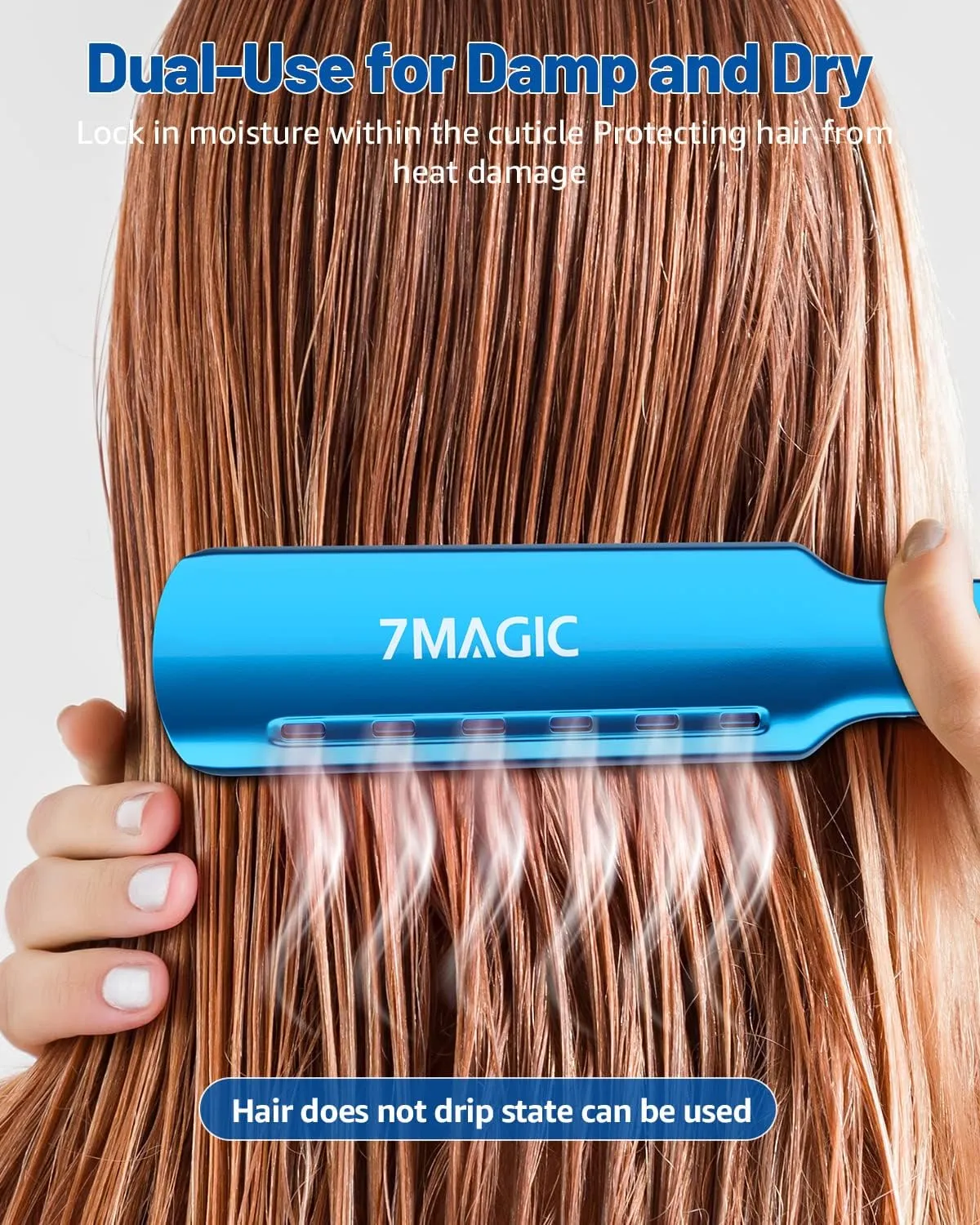Nano Titanium 1.7" Wide Flat Iron for All Hair - Straightener with 5 Temps and Dual Voltage