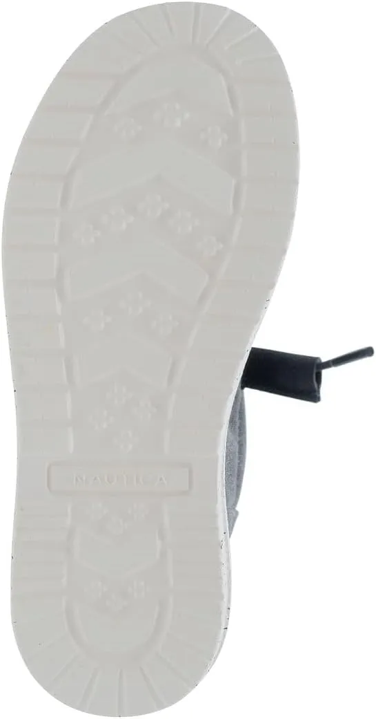 NAUTICA Kids Boys Youth Comfort Loafers, Lace-Up Boat Shoe, Lightweight Casual Stretch Sneaker-Little Kid/Big Kid Rushford
