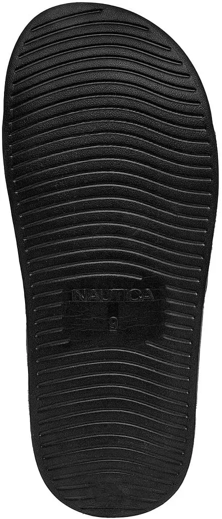 Nautica Men's Open Toe Slide Sandals - Comfortable Indoor & Outdoor Shower Slippers
