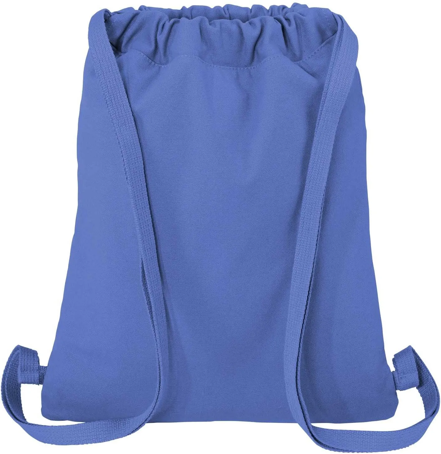 Naval Academy Drawstring Backpack RICH CANVAS USNA Navy Cinch Bag (Royal)