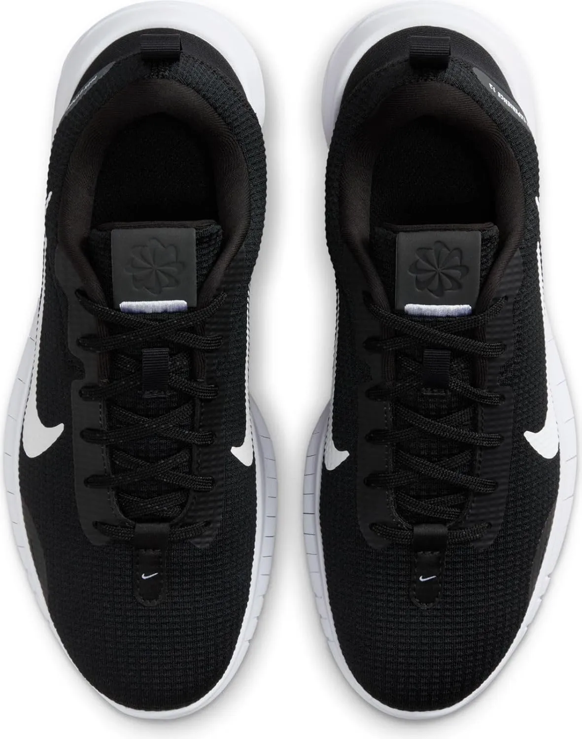 Nike Women's Flex Experience 12 Road Running Shoes Sneaker, Black/White-Dark Smoke Grey, 10
