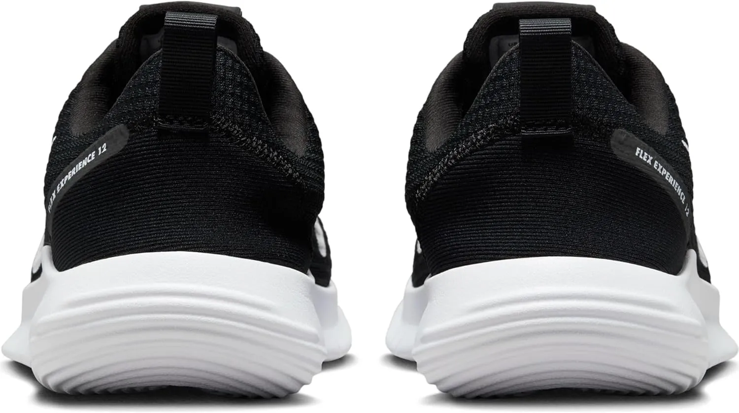 Nike Women's Flex Experience 12 Road Running Shoes Sneaker, Black/White-Dark Smoke Grey, 10