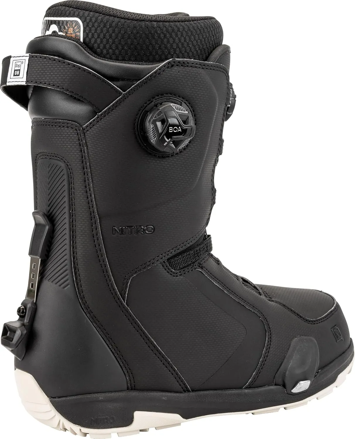 Nitro Men's Darkseid Step On BOA All Mountain Freeride Freestyle Highend Premium Quick Lacing System Step On Boot Snowboard Boot