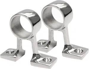 NRC&XRC 2 Pieces Marine Grade Heavy Duty 316 Stainless Steel Boat Hand Rail Fitting(I.D. 26MM) Center Bracket Stanchion Mount Hardware for 1inch OD Tubing
