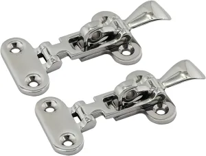 NRC&XRC Heavy Duty 316 Stainless Steel Anti-Rattle Lockable Hold Down CLAMP Latch Locker Hatch Hardware