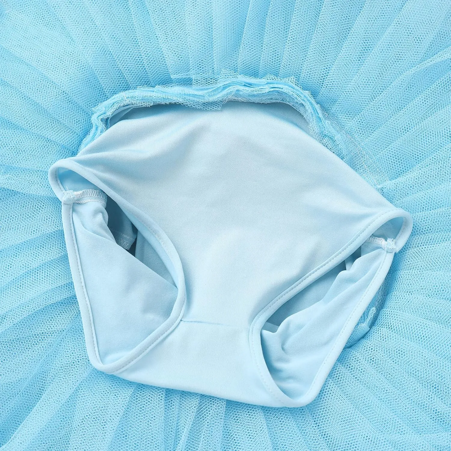 ODASDO Girls Ballet Dance Flat Tutu Pancake Dress Kids Professional Swan Lake Princess Platter Dress for Stage Performance