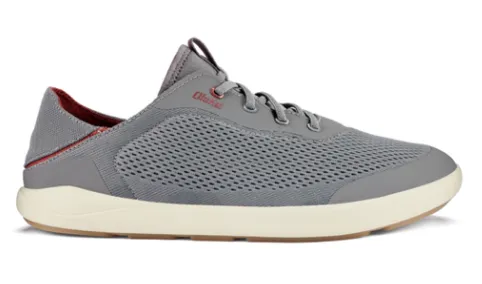 Olukai Poi/Red Ochre Moku Pae Men's No Tie Boat Shoes 10472-25RX