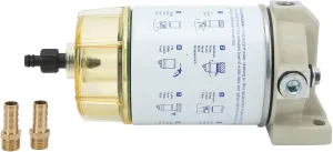 Outboard Fuel Filter, Aluminum Shell, Superior Filtration, Water Separator, Easy Installation, for Outboard Engines, Motorboats, Speedboats