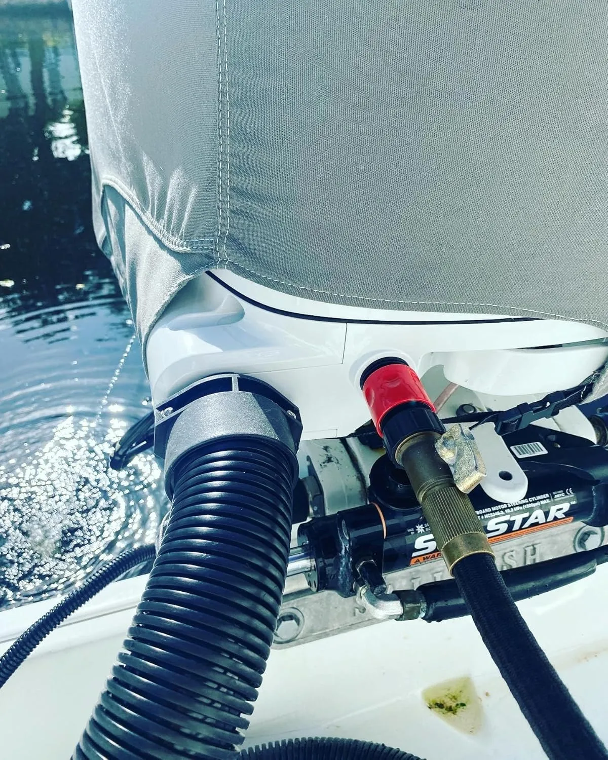 Outboard Quick Connect Flush Kit for Mercury, Suzuki, Yamaha & Honda Boat Engines - Marine Flush Adapter with Cowling Gasket Seal & Quick Connect - UV Stable & Durable Glass Filled Nylon Material