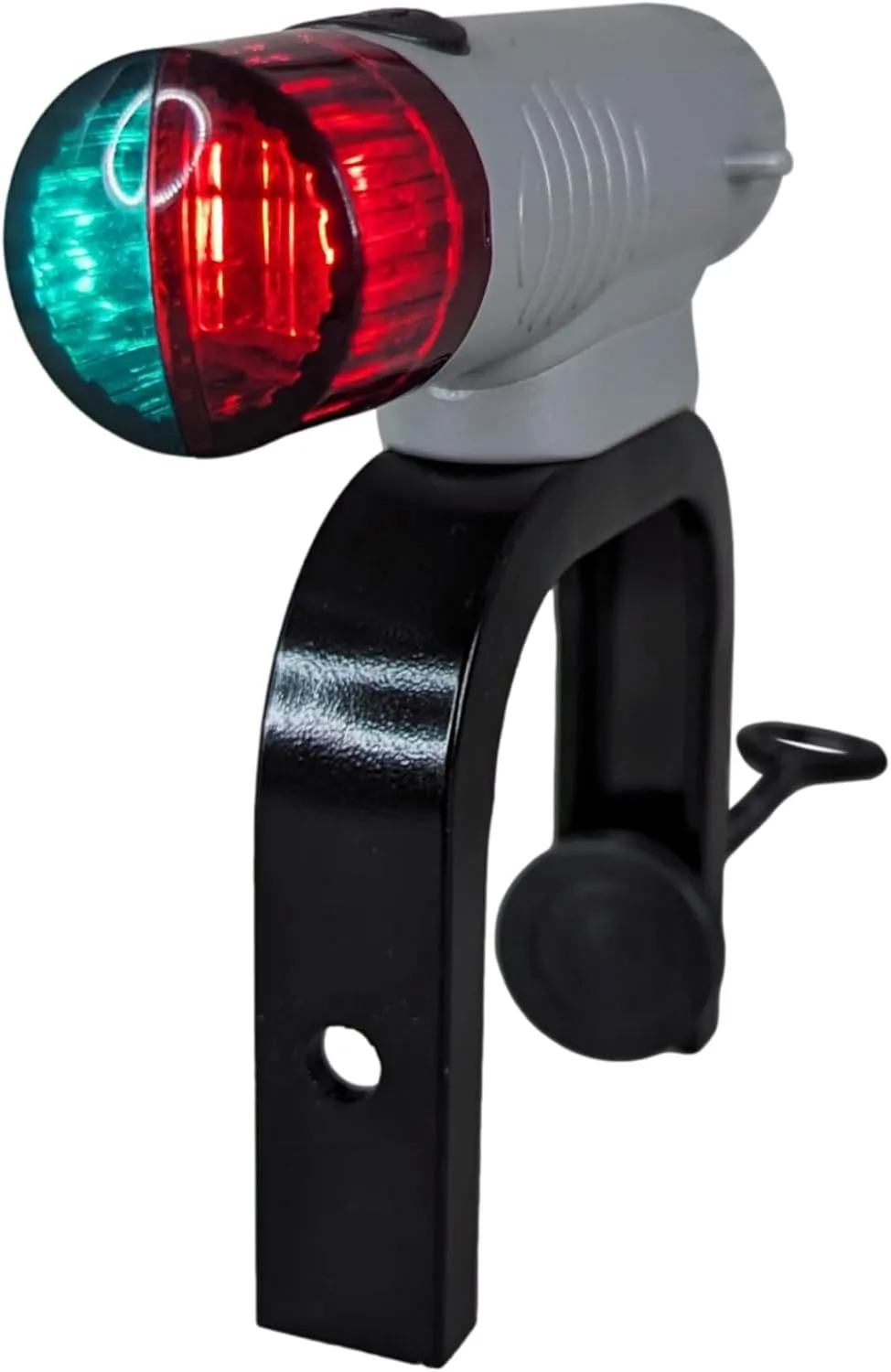 Pactrade Marine Battery Navigation Lights for Boats LED - Portable Red/Green Bow Light (Clamp Mount) - Kayak Fishing Accessories, Jon Boat Accessories Marine
