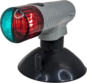Pactrade Marine Battery Navigation Lights for Boats LED - Portable Red/Green Bow Light (Suction Cup Mount) - Kayak Fishing Accessories, Jon Boat Accessories Marine