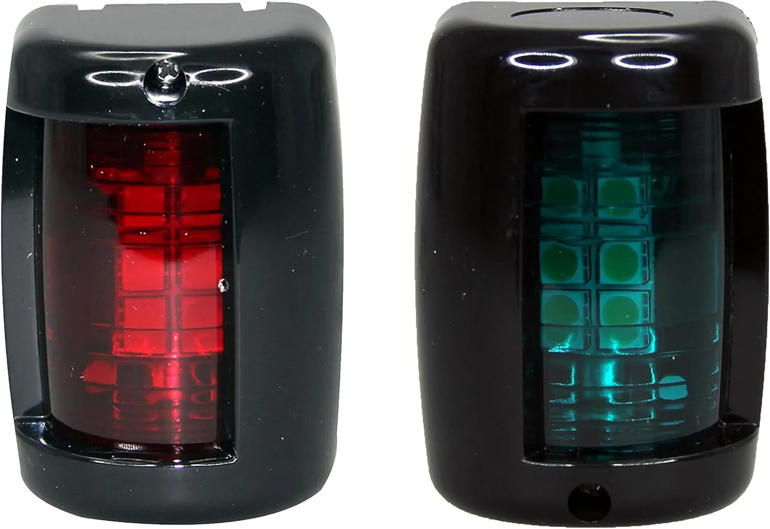 Pactrade Marine Boat Mini Green Starboard and Red Port LED Navigation Light 12v up to 1NM