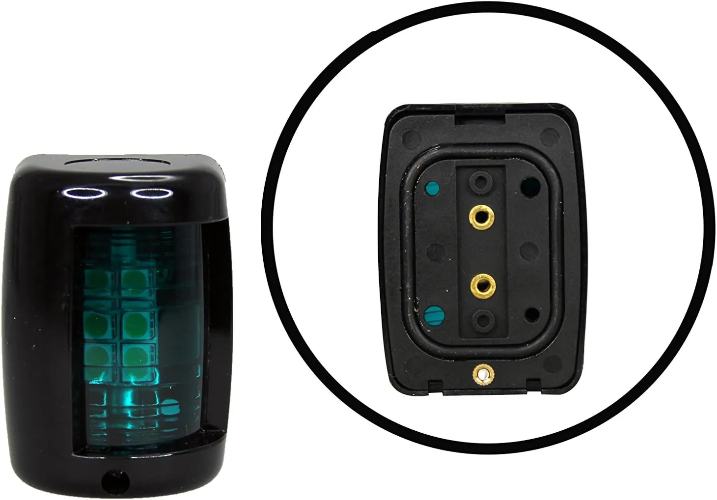 Pactrade Marine Boat Mini Green Starboard and Red Port LED Navigation Light 12v up to 1NM