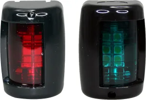 Pactrade Marine Boat Mini Green Starboard and Red Port LED Navigation Light 12v up to 1NM