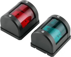 Pair of 12V/24V Marine Navigation Signal Lights, IP66 Waterproof LED Navigation Signal Light Red &Green for Marine Boat Yacht Accessories