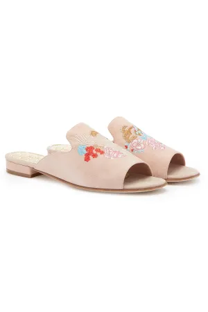 PEEP TOE SLIPPER LIGHT PINK
