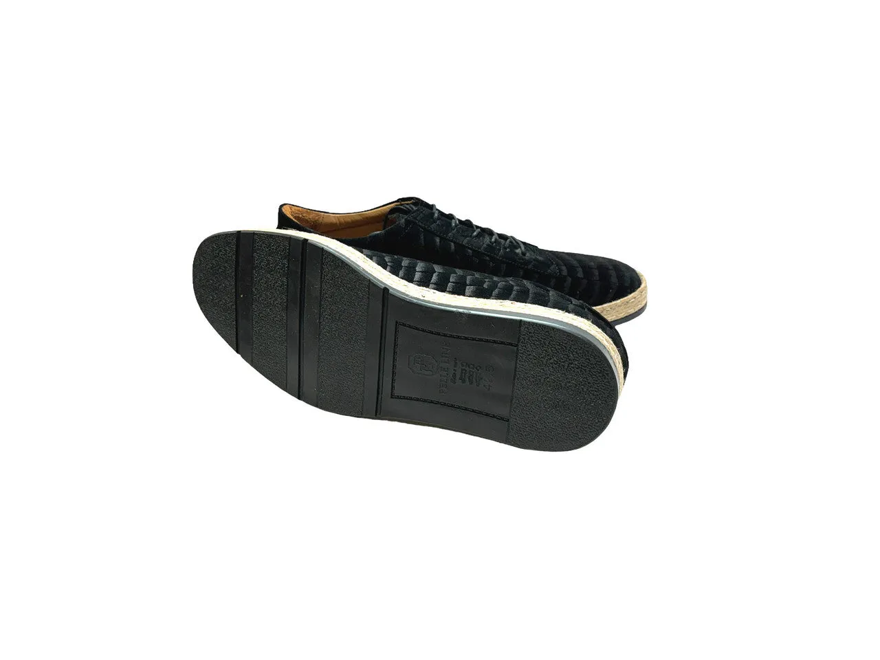 Pelle Line - Monaco Crocco Print Sport- Black