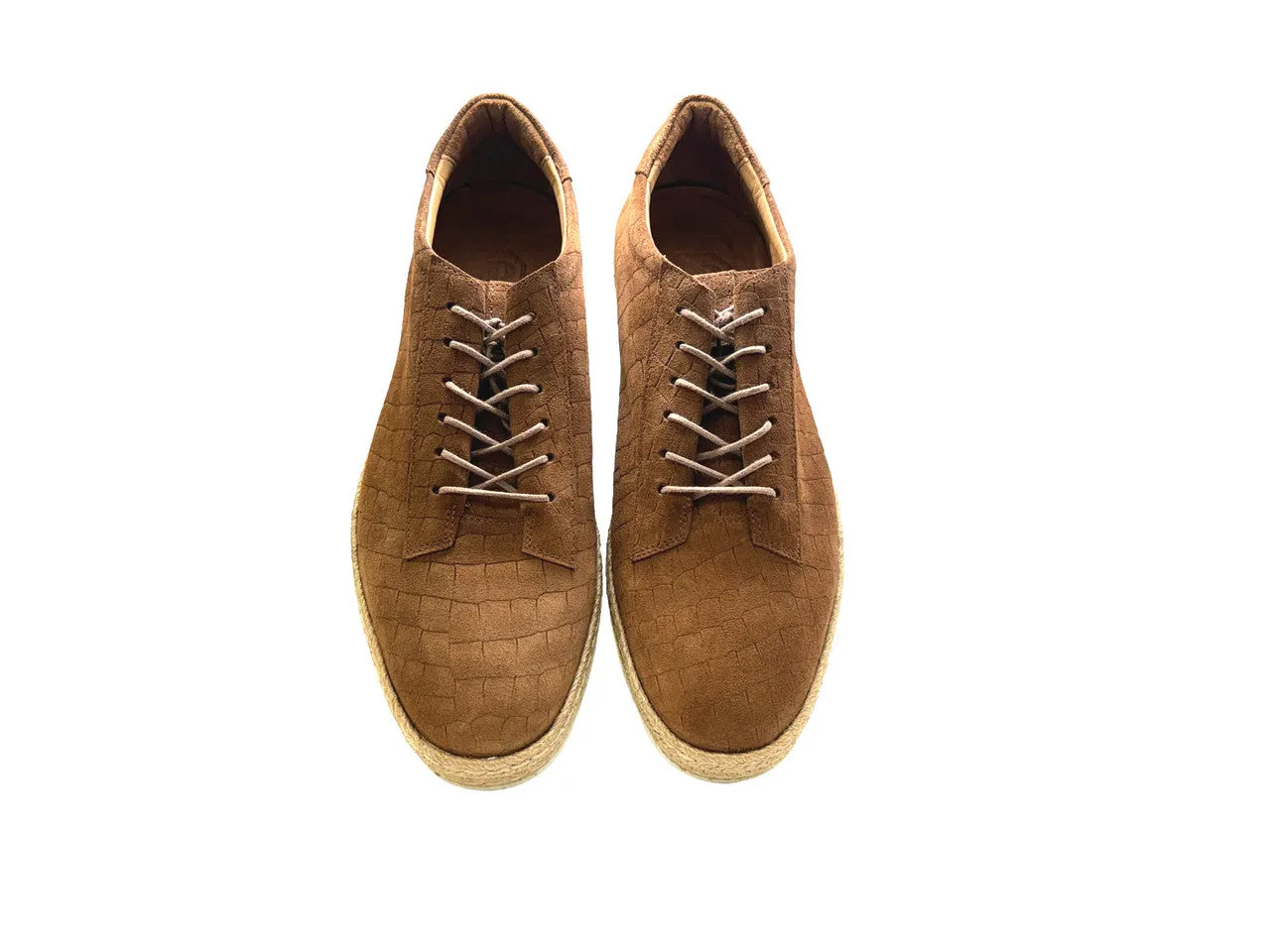 Pelle Line - Monaco Crocco Print Sport- Tan Suede