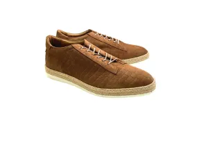 Pelle Line - Monaco Crocco Print Sport- Tan Suede