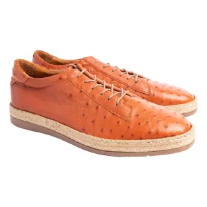 Pelle Line - Monaco Full Genuine Ostrich- Tabacco