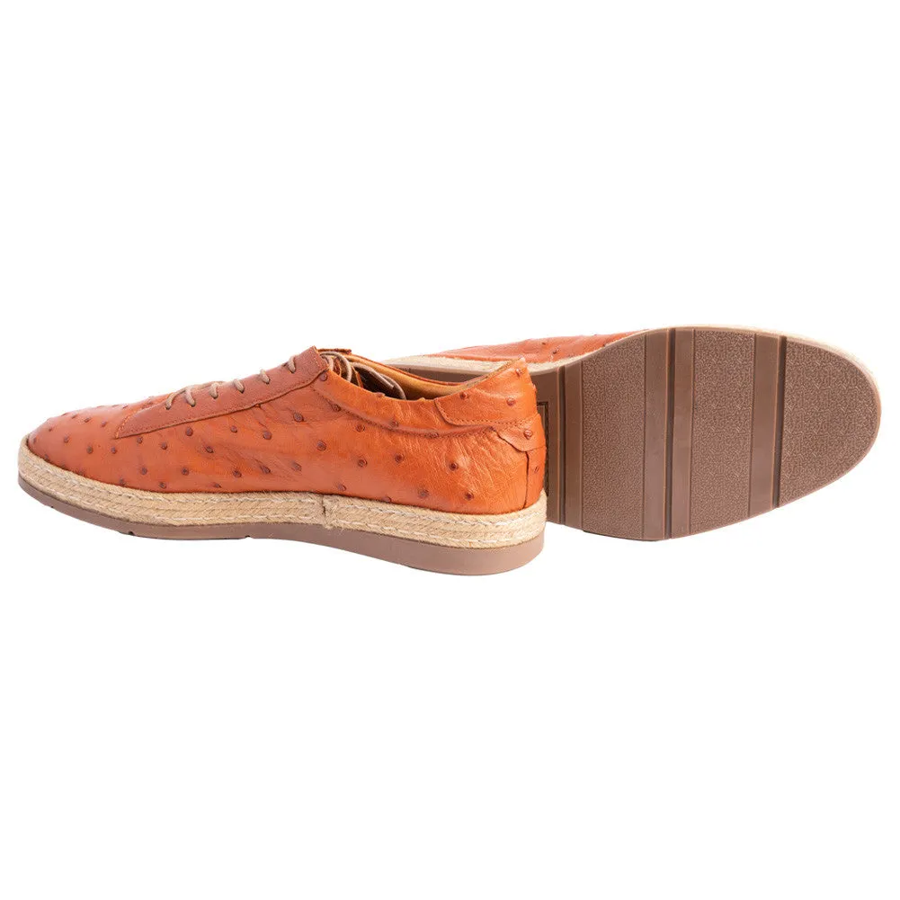 Pelle Line - Monaco Full Genuine Ostrich- Tabacco