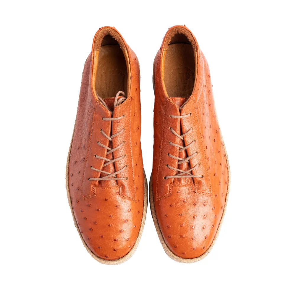 Pelle Line - Monaco Full Genuine Ostrich- Tabacco